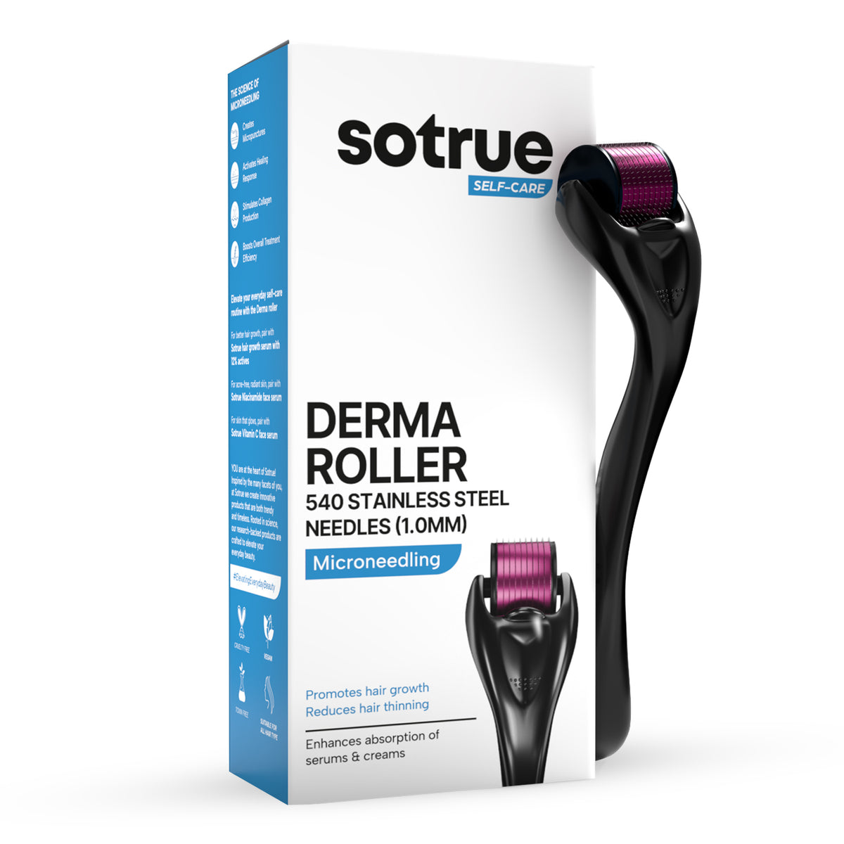 Derma Roller 1.0mm | For Hair and Skin