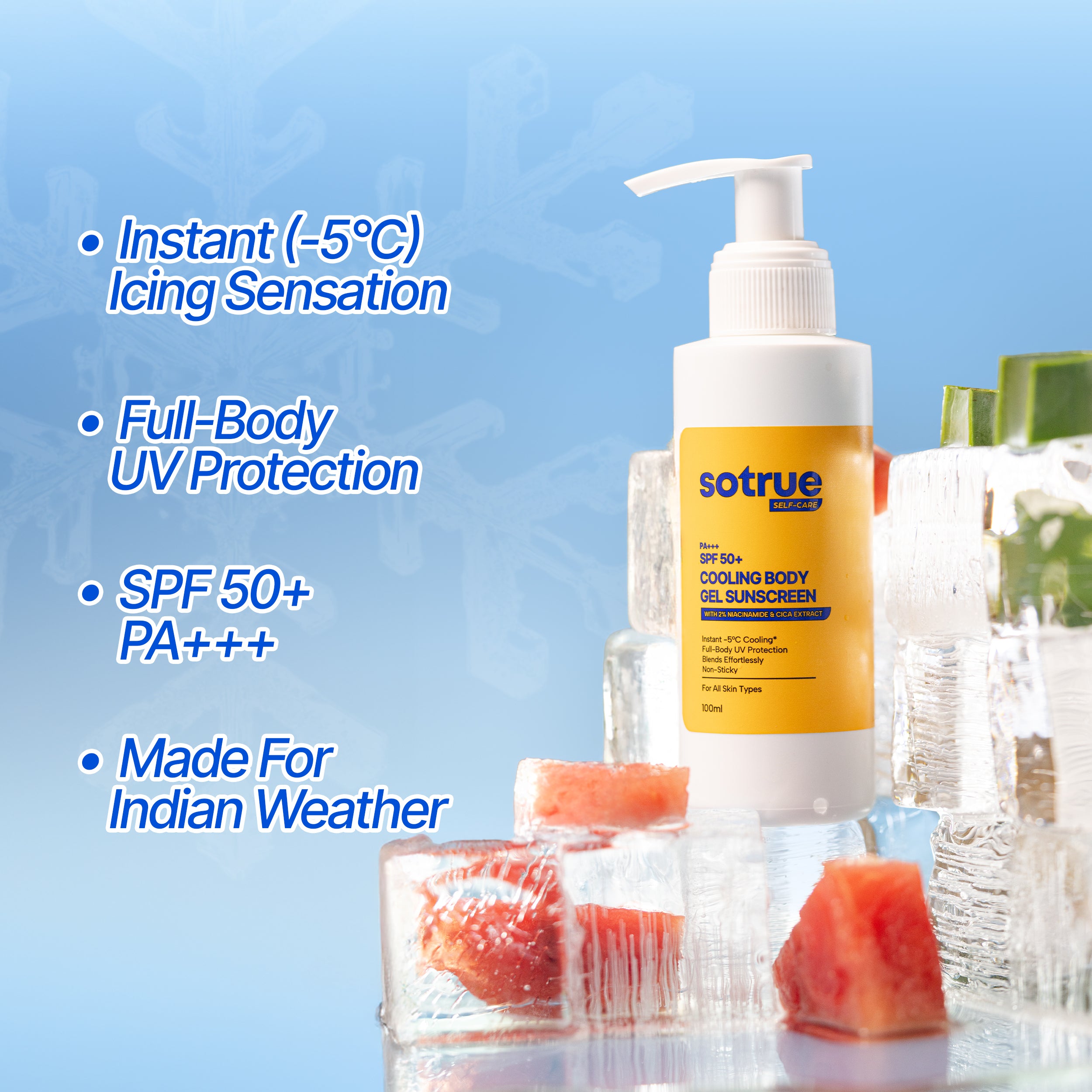 Cooling Body Gel Sunscreen | SPF 50+ PA+++