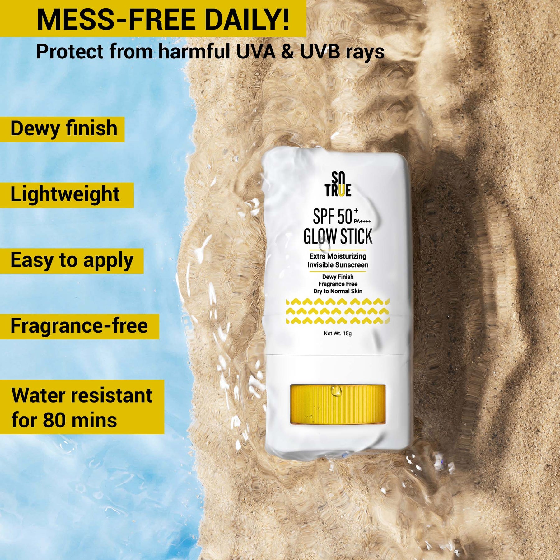 SPF 50+ Glow Stick Sunscreen 15g