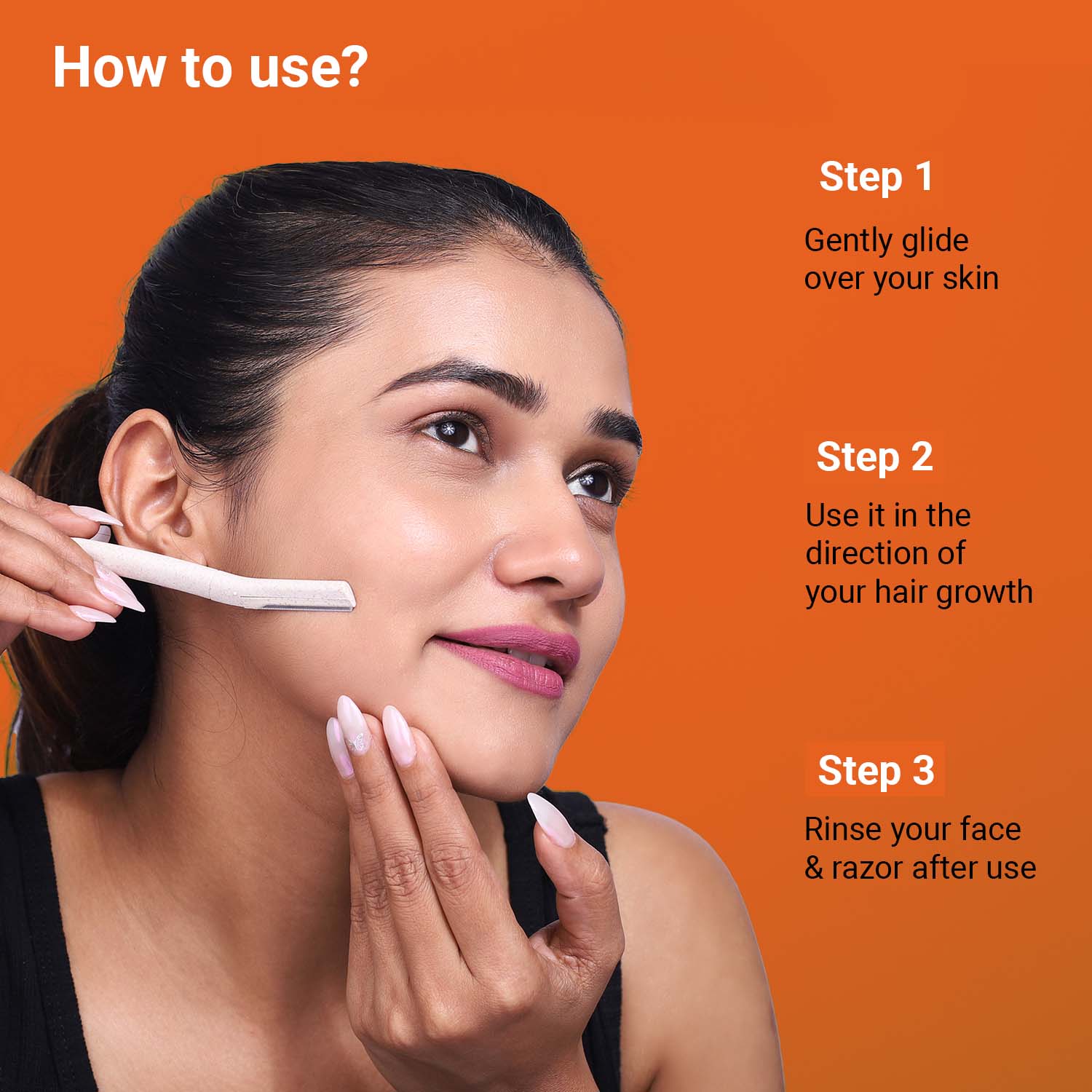 Reusable Facial Razor for Women (3 Units)