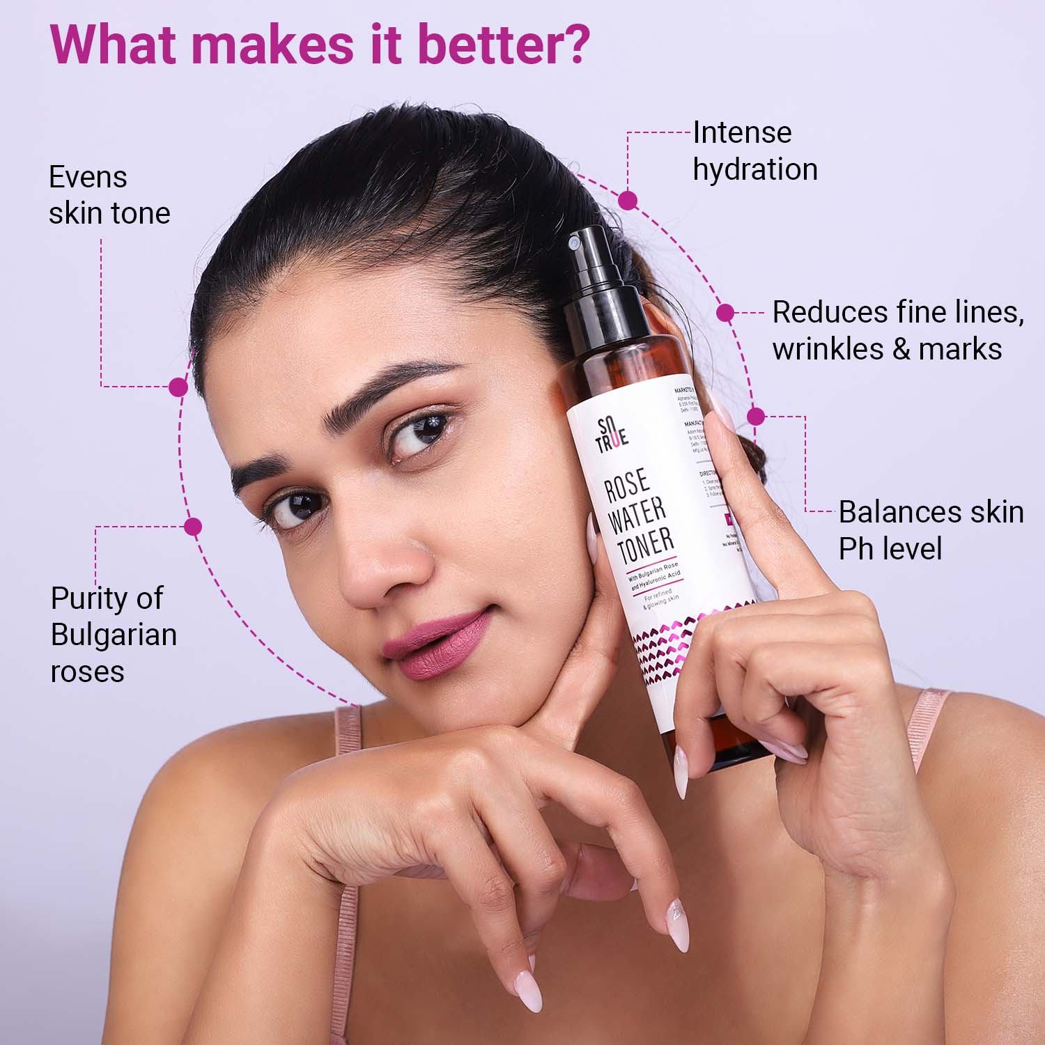 Rose Water Spray with Bulgarian Rose & Hyaluronic Acid 200 ml