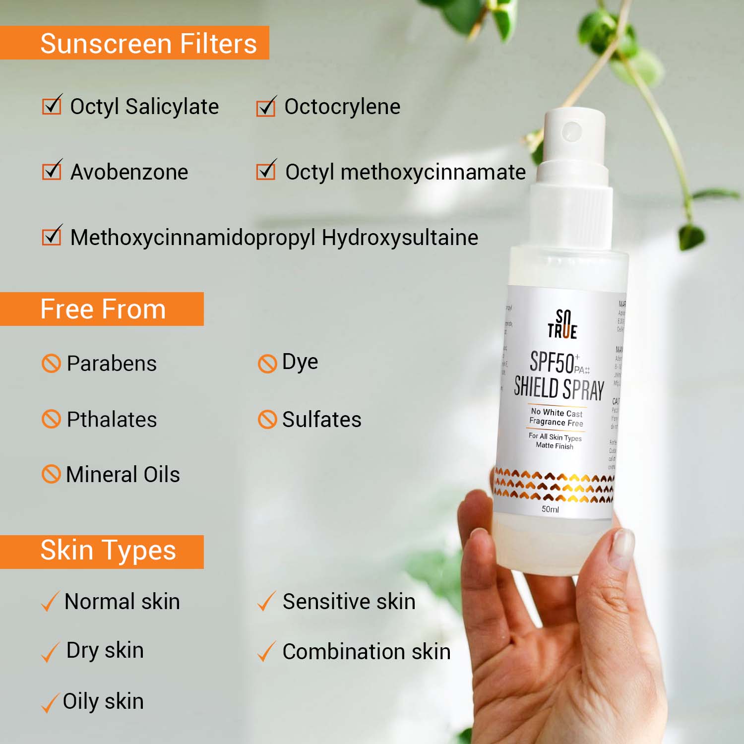 SPF 50+ Shield Spray 50ml