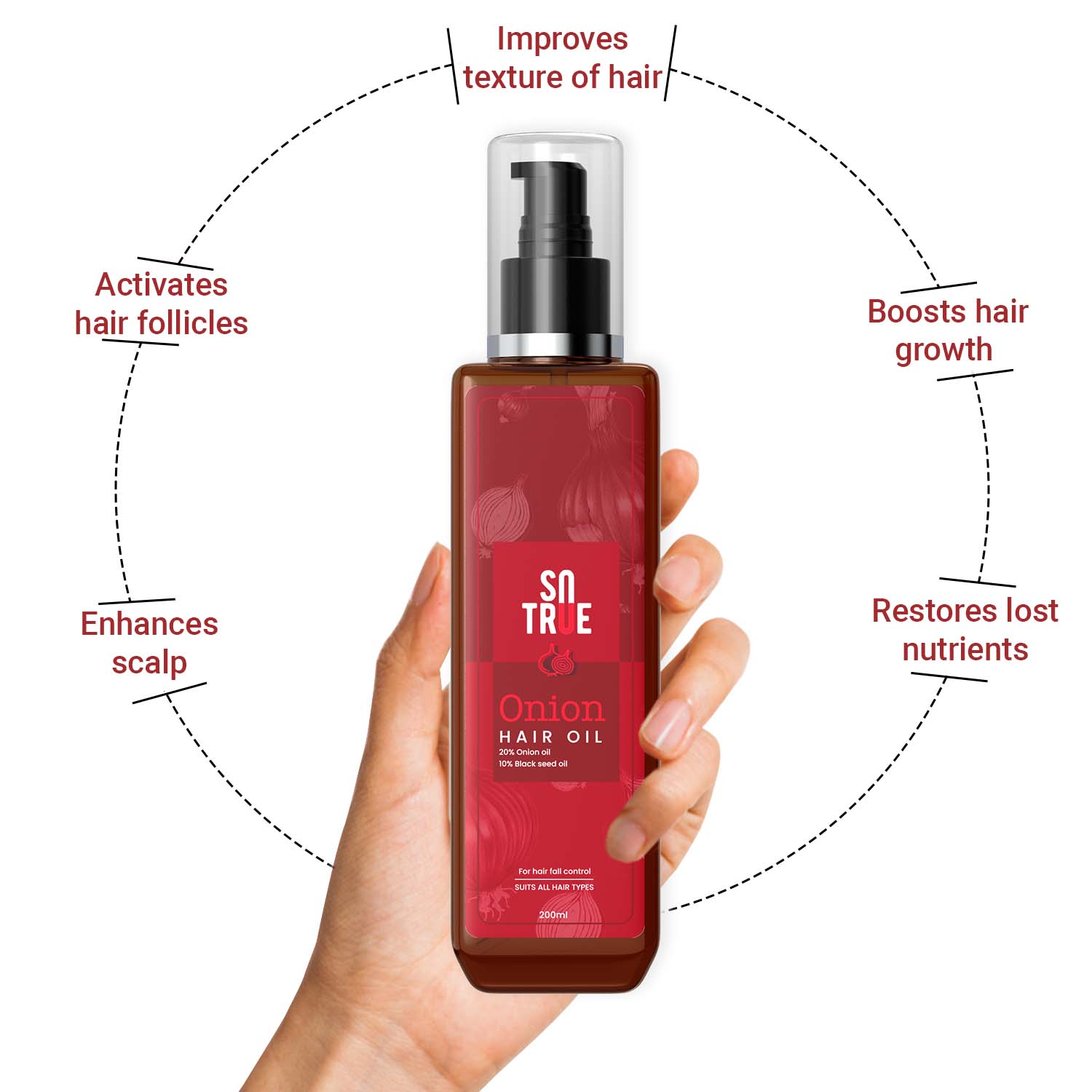 Onion Hair Oil with Black Seed Oil 200 ml