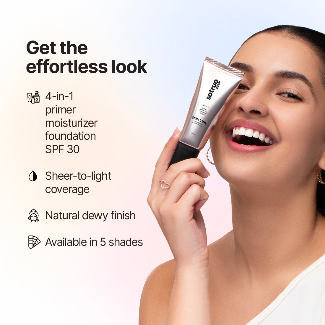 Sotrue Bestsellers Trio | 4-in-1 Skin Tint + Strobe Cream + Dark Spell Kohl Kajal