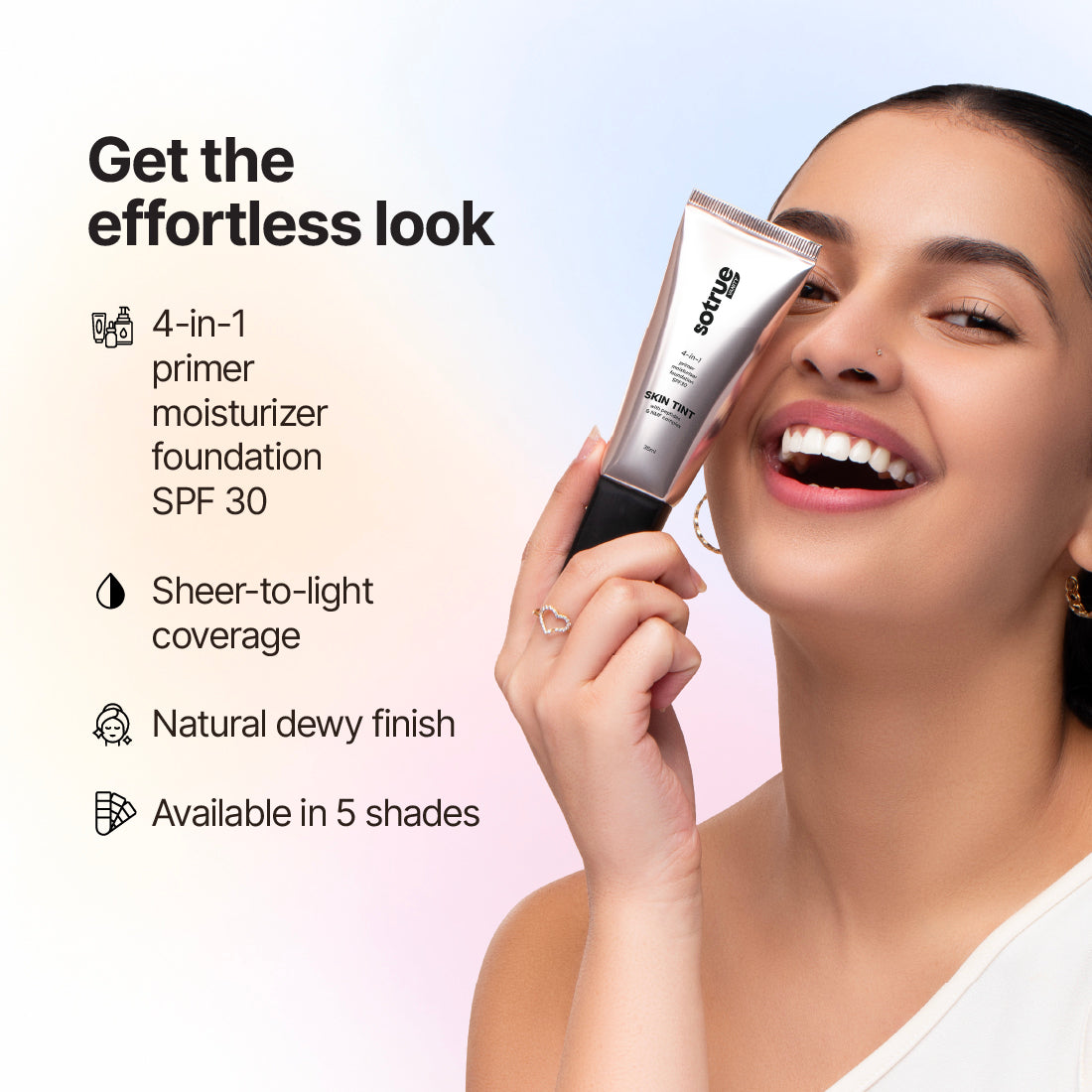 Sotrue Bestsellers Trio | 4-in-1 Skin Tint + Strobe Cream + Dark Spell Kohl Kajal