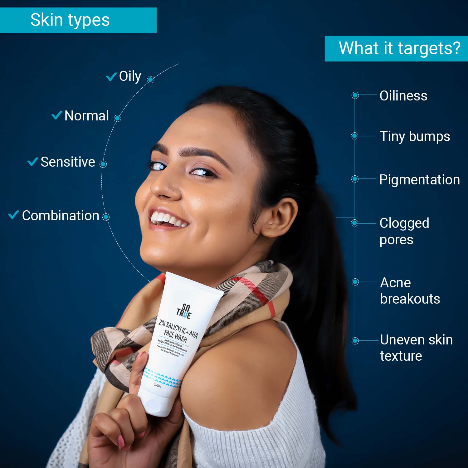 2% Salicylic + AHA Face Wash | Deep Cleansing