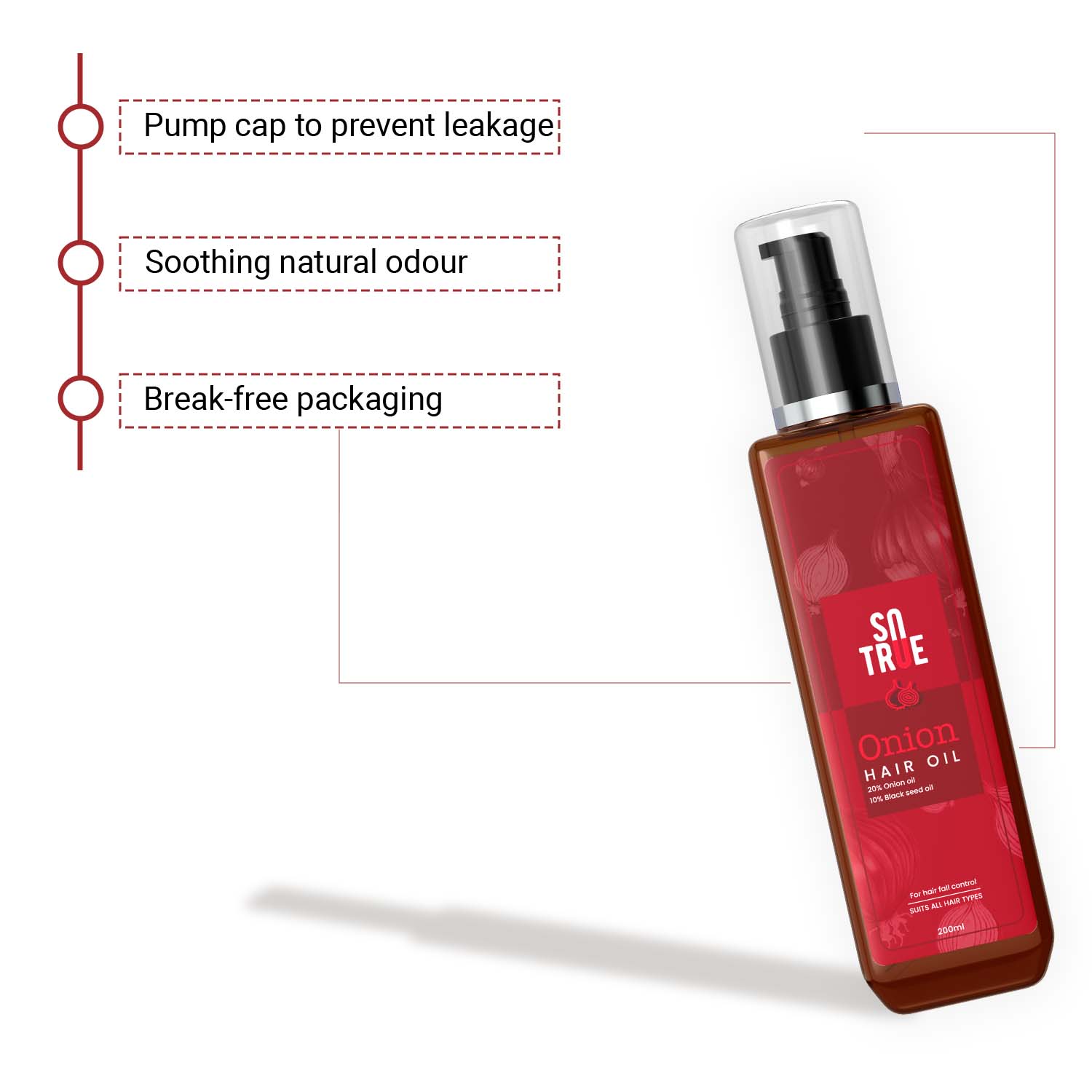 Onion Hair Oil with Black Seed Oil 200 ml