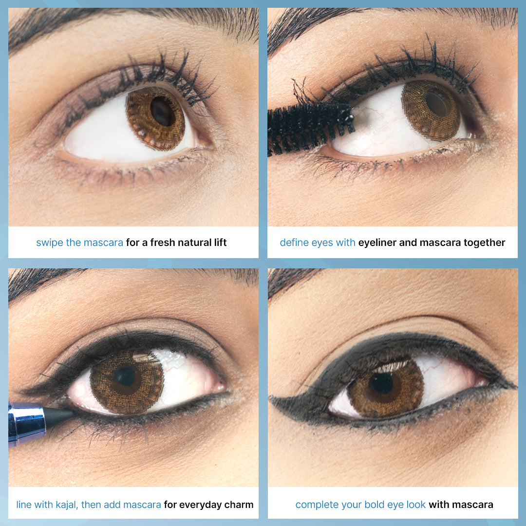 Dark Spell Range Combo Pack of 3 | Kohl Pencil, Eyeliner, Mascara