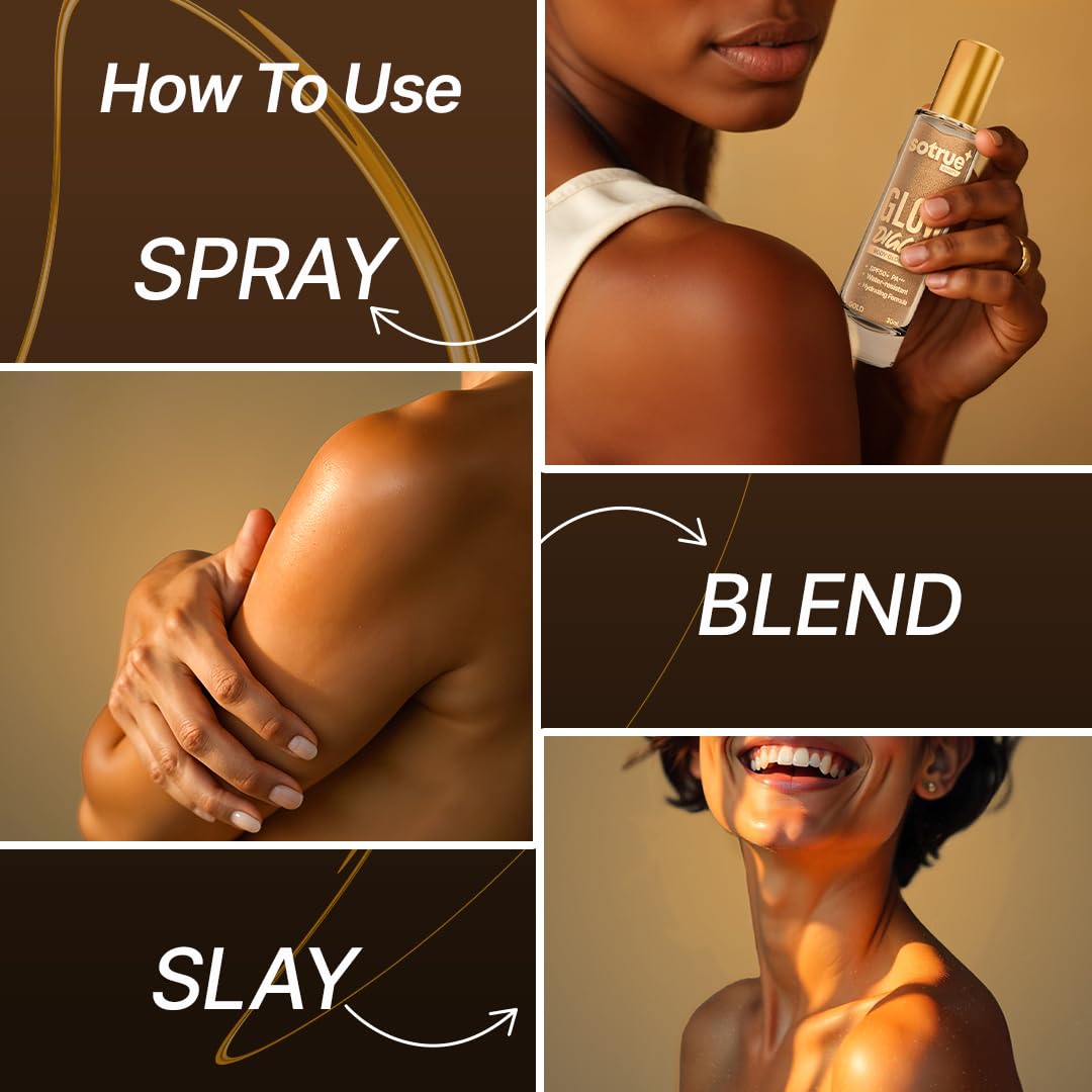 Glow Digger Body Glow Spray | SPF 50+ PA+++ | Gold