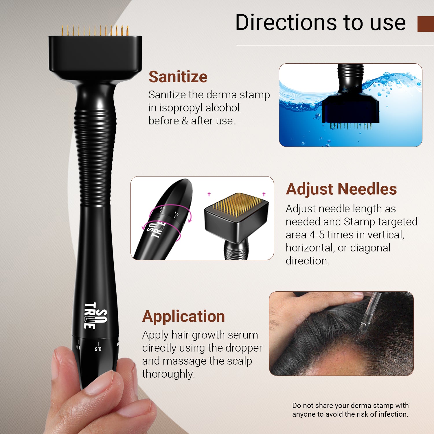 Advanced Hair Revival Combo | Derma Stamp & Hair Growth Serum