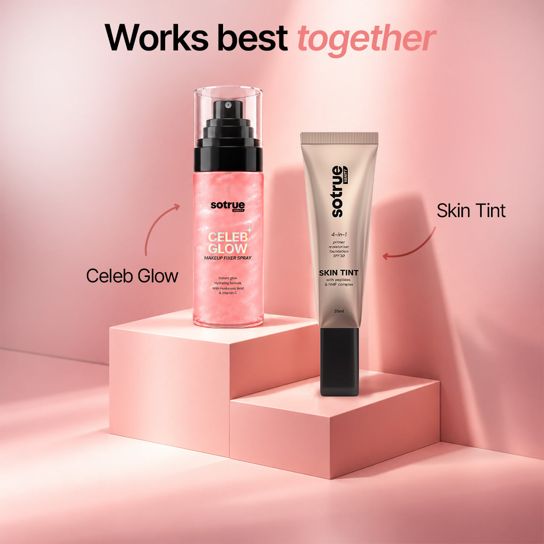 Sotrue Celeb Glow Makeup Fixer Spray | Long-Wear Setting Spray | 60ml