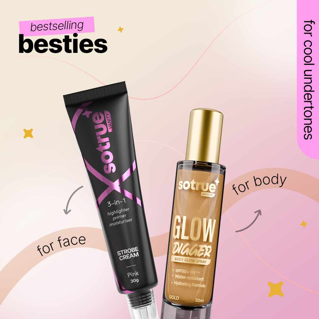 Face & Body Glow Combo | Pink Strobe Cream & Body Glow Spray