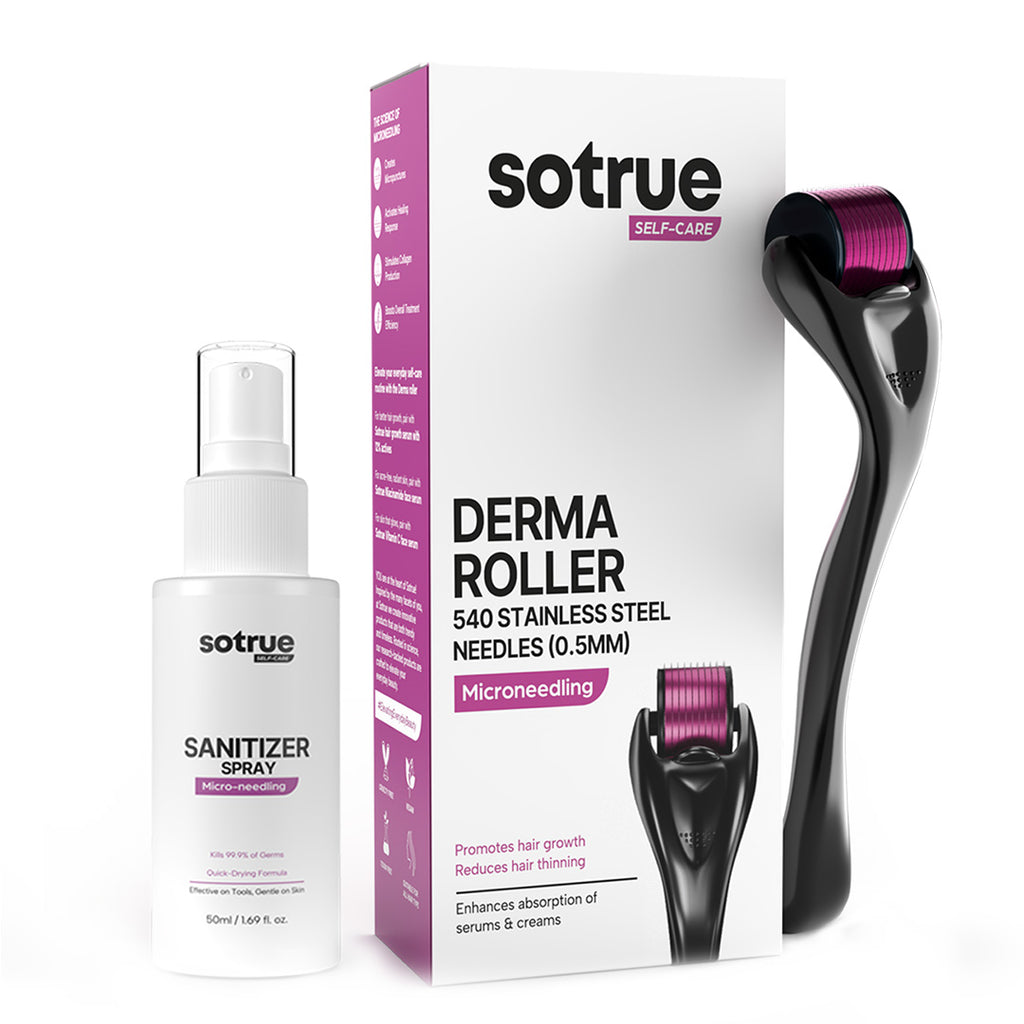 Derma Roller 540 Titanium Micro Needles Sotrue