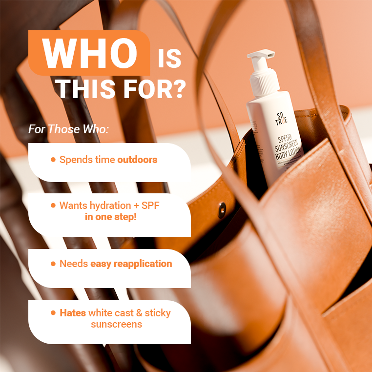 SPF 50+ Sunscreen Body Lotion | Benzophenone-Free