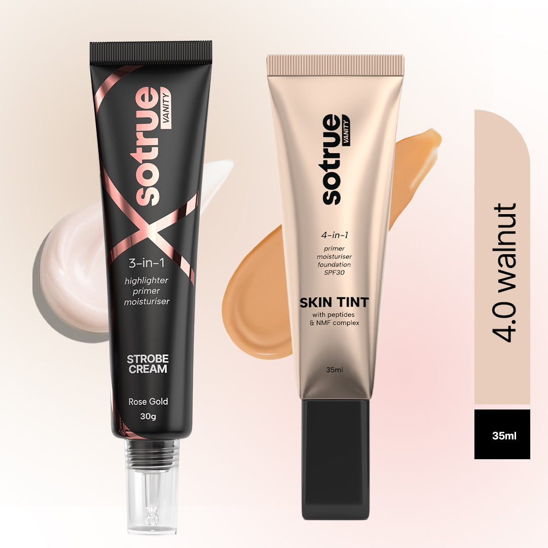 Go-to Glow Combo | Strobe Cream Rose Gold & Skin Tint