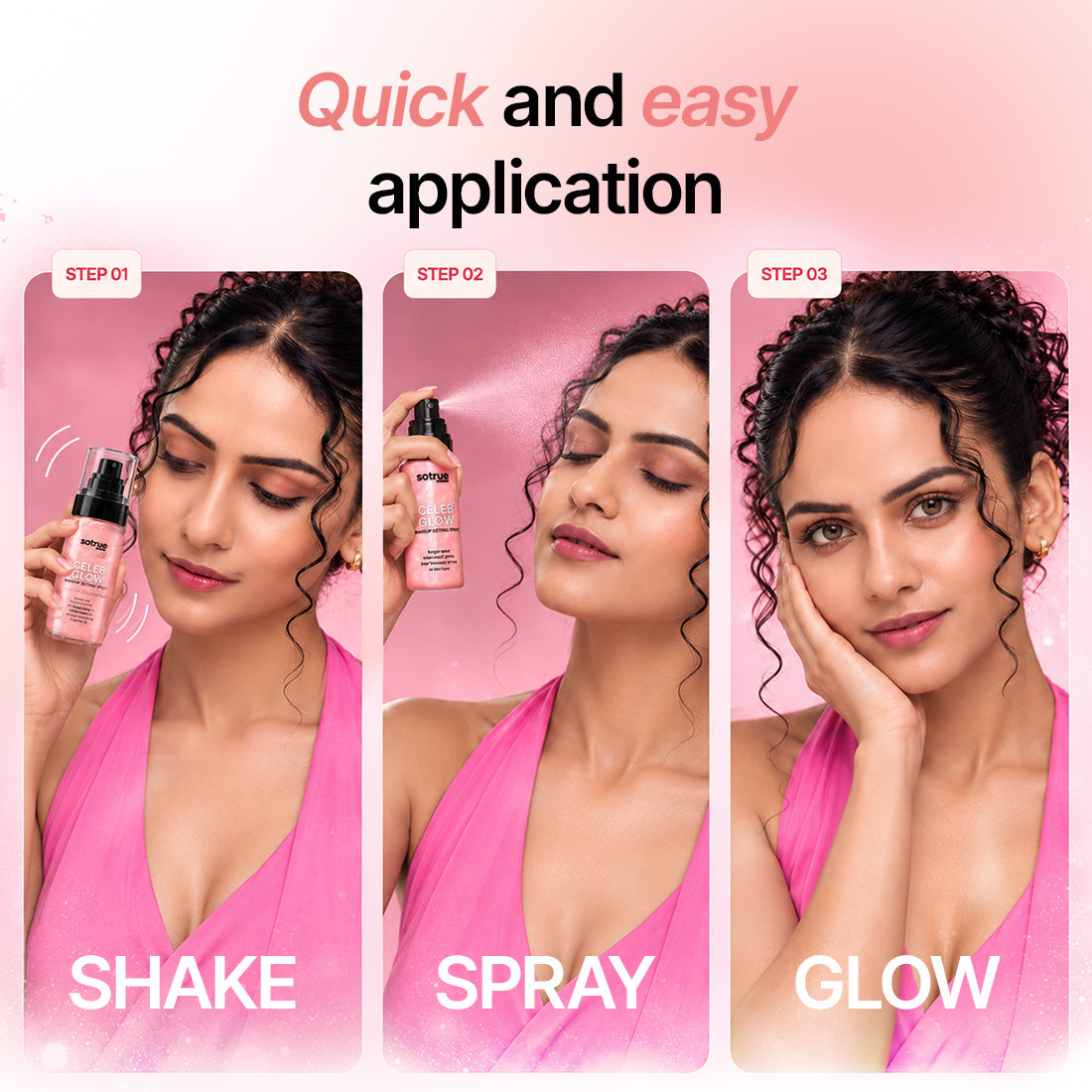 Sotrue Celeb Glow Makeup Fixer Spray | Long-Wear Setting Spray | 60ml