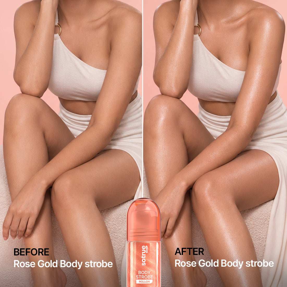 Sotrue Body Strobe Roll-On | Rose Gold