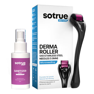 Derma Roller 1mm with Sanitizer | For Hair and Skin