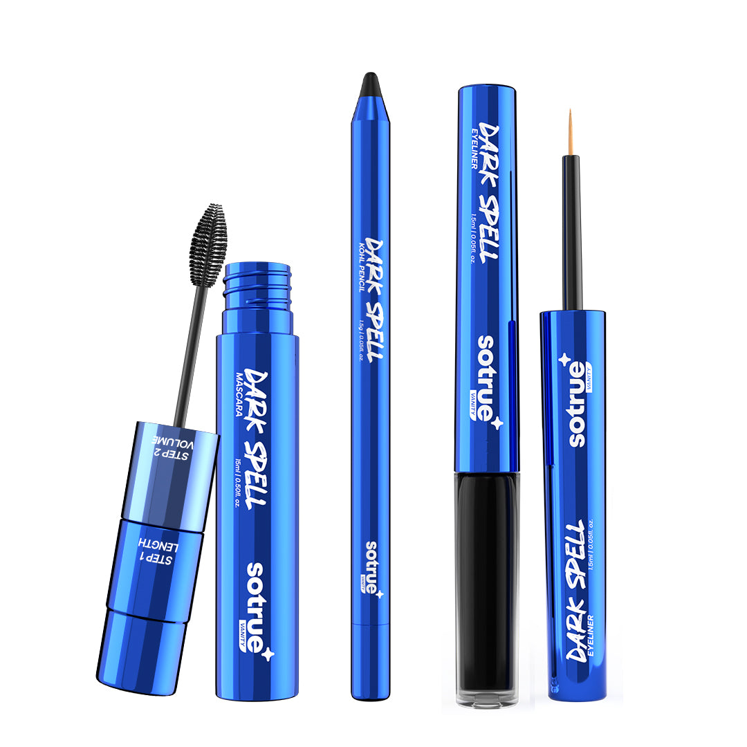 Dark Spell Range Combo Pack of 3 | Kohl Pencil, Eyeliner, Mascara