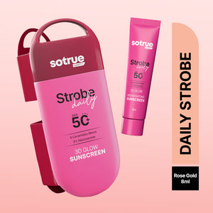 Mini Daily Strobe Cream with SPF 50+ | Rose Gold