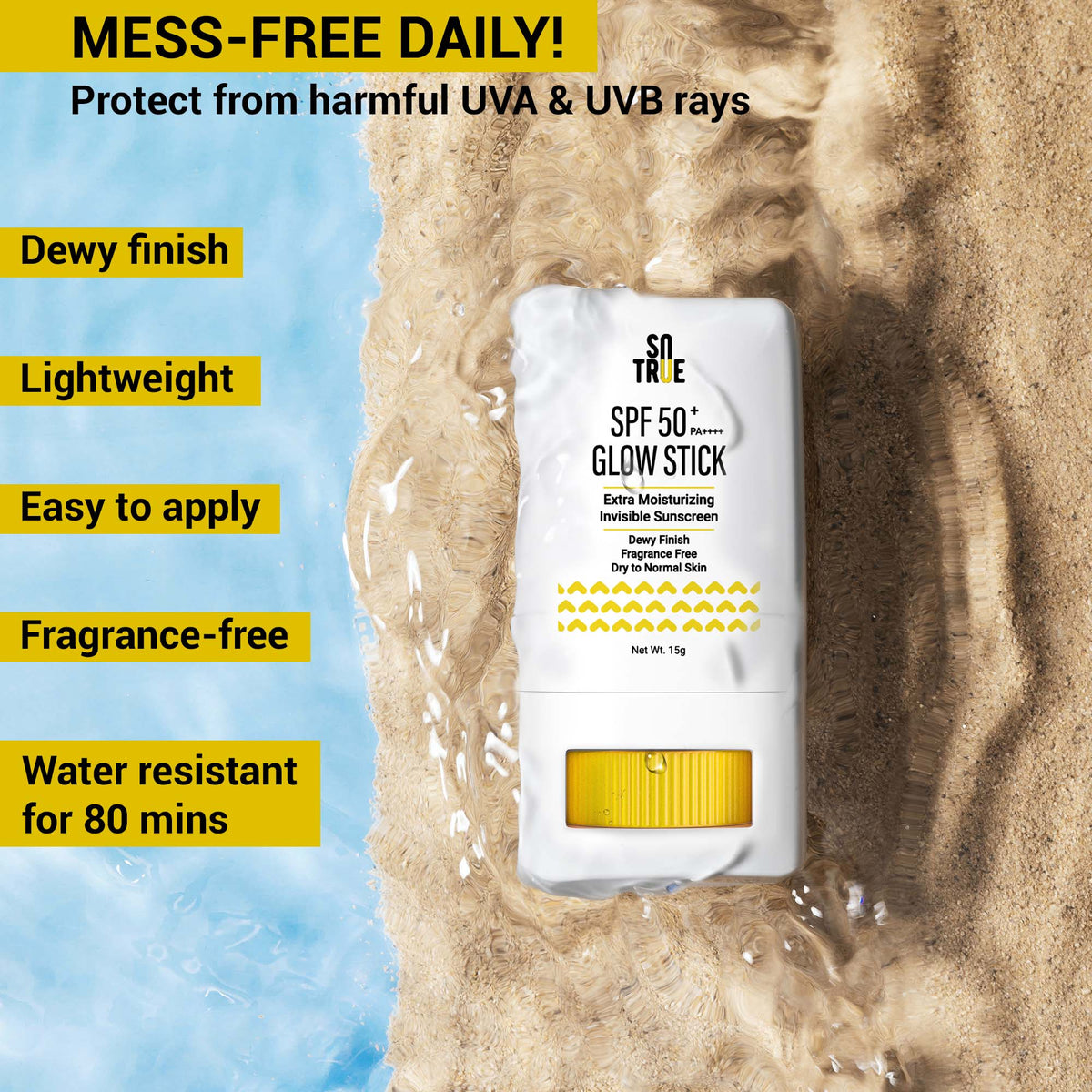 SPF 50+ Glow Stick Sunscreen 15g