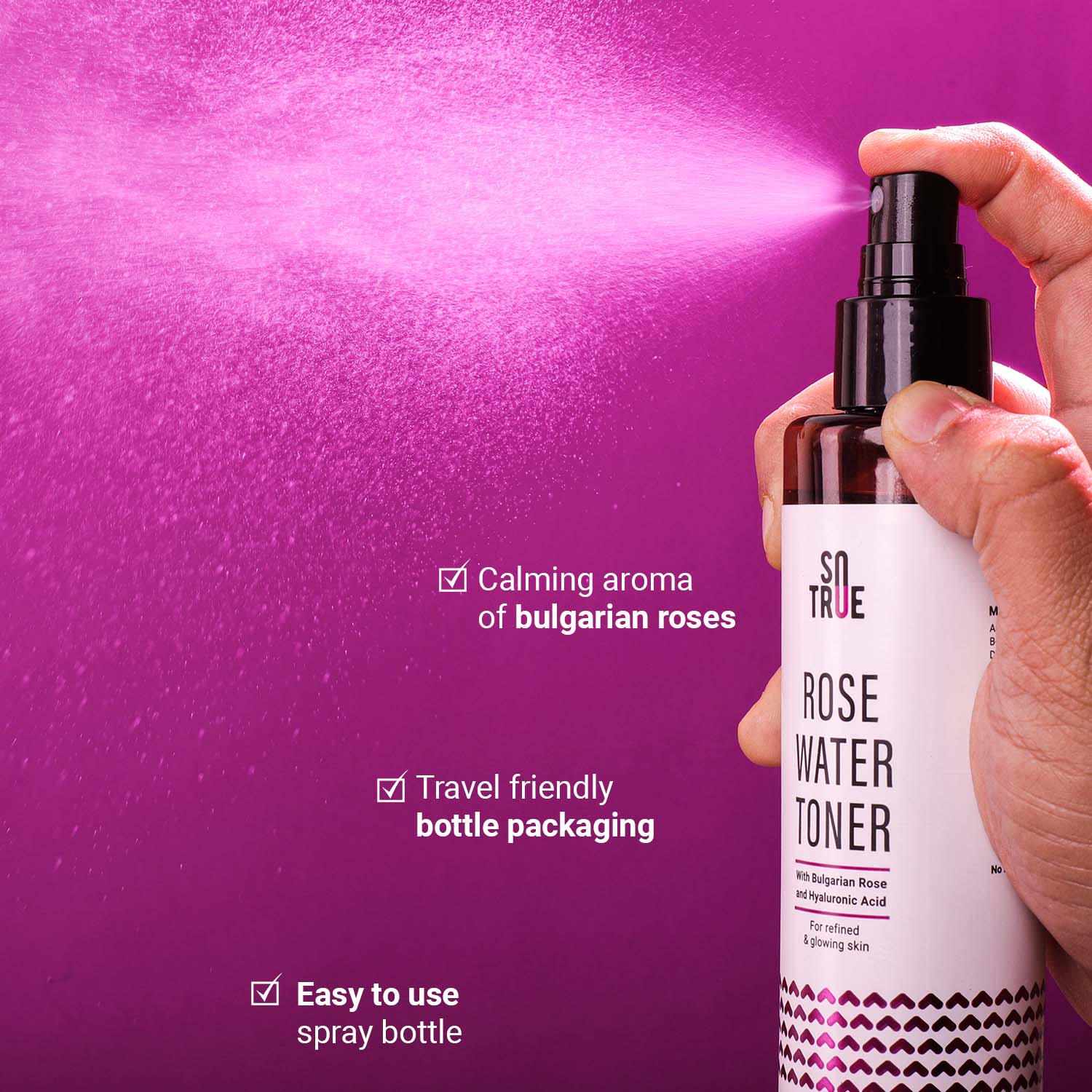 Rose Water Spray with Bulgarian Rose & Hyaluronic Acid 200 ml