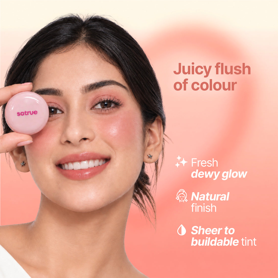 Sotrue Glush Glow Balm | Cheeks, Lips & Eyelids | Golden Hour