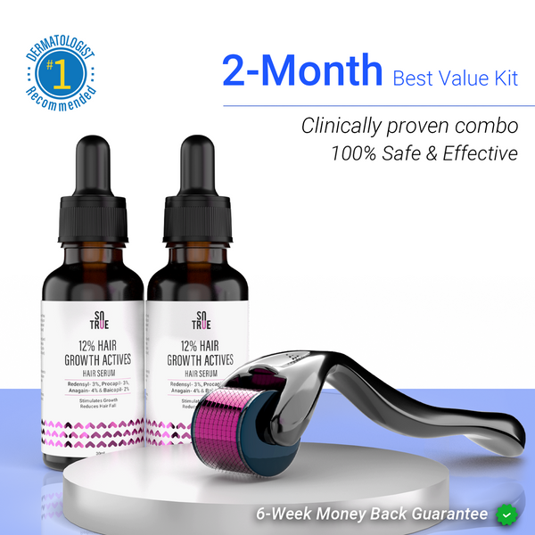Hair Revival Combo | Derma Roller 1mm & Hair Growth Serum
