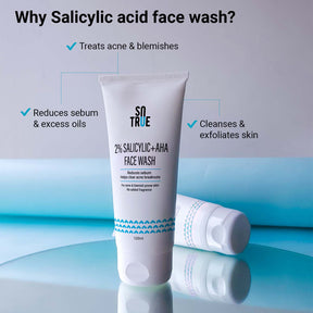 2% Salicylic Acid + AHA Face Wash 100ml (Pack of 2)