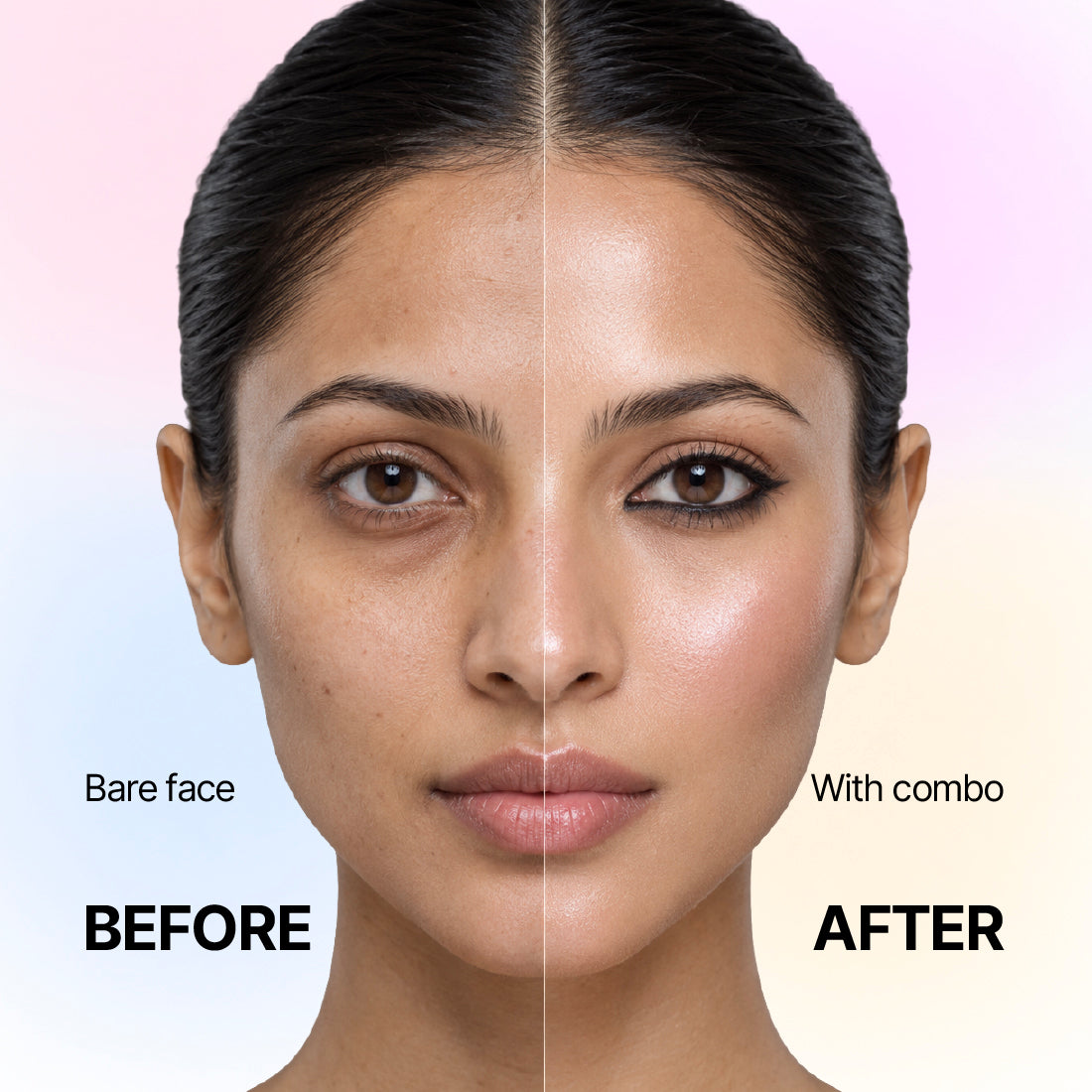 Sotrue Glow-up Combo | Blurify Filter Primer + 4-in-1 Skin Tint + Strobe Cream + Dark Spell Kohl Kajal