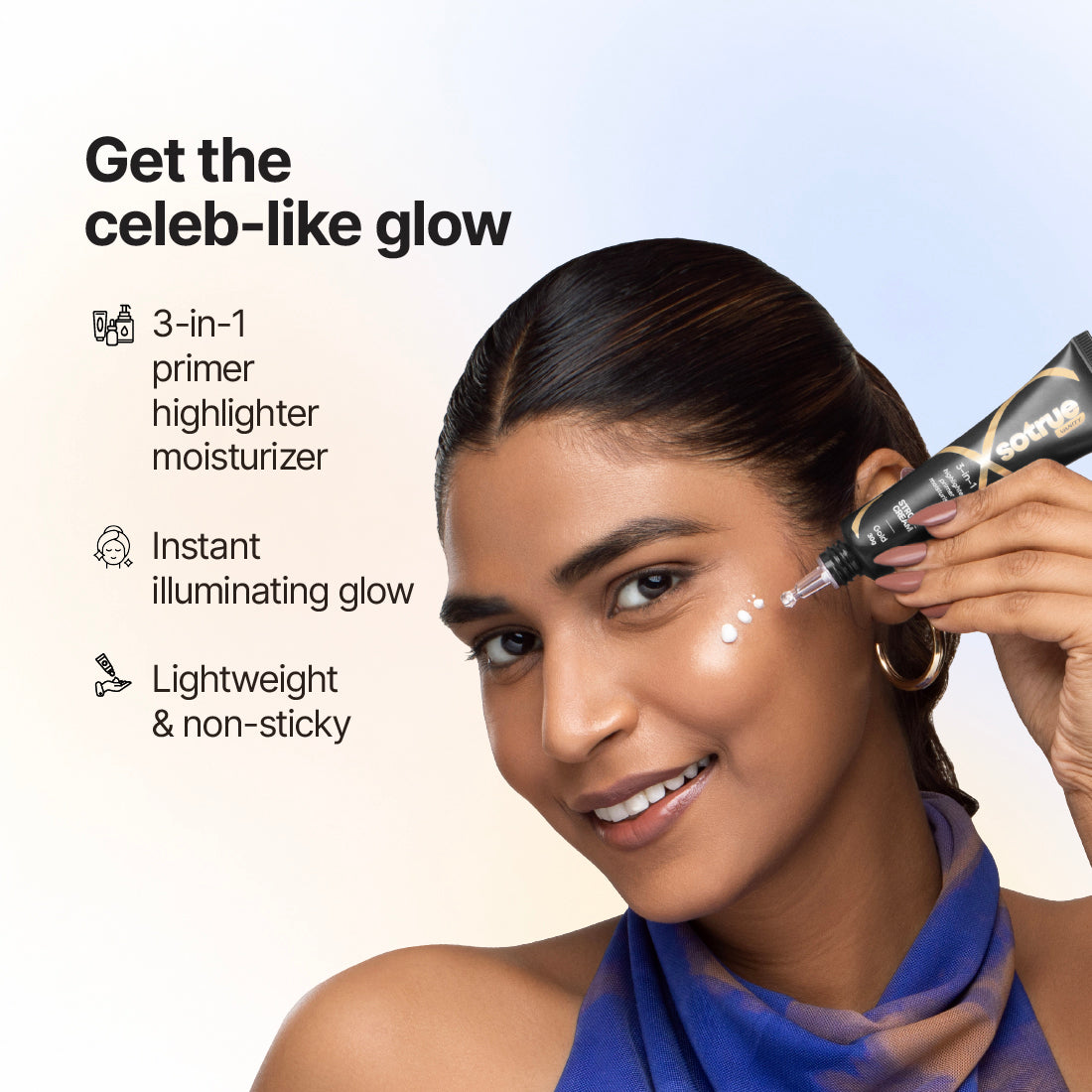 Sotrue Bestsellers Trio | 4-in-1 Skin Tint + Strobe Cream + Dark Spell Kohl Kajal