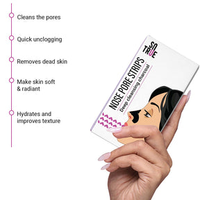 Charcoal Nose Pore Deep Cleansing Strips (4 Strips)