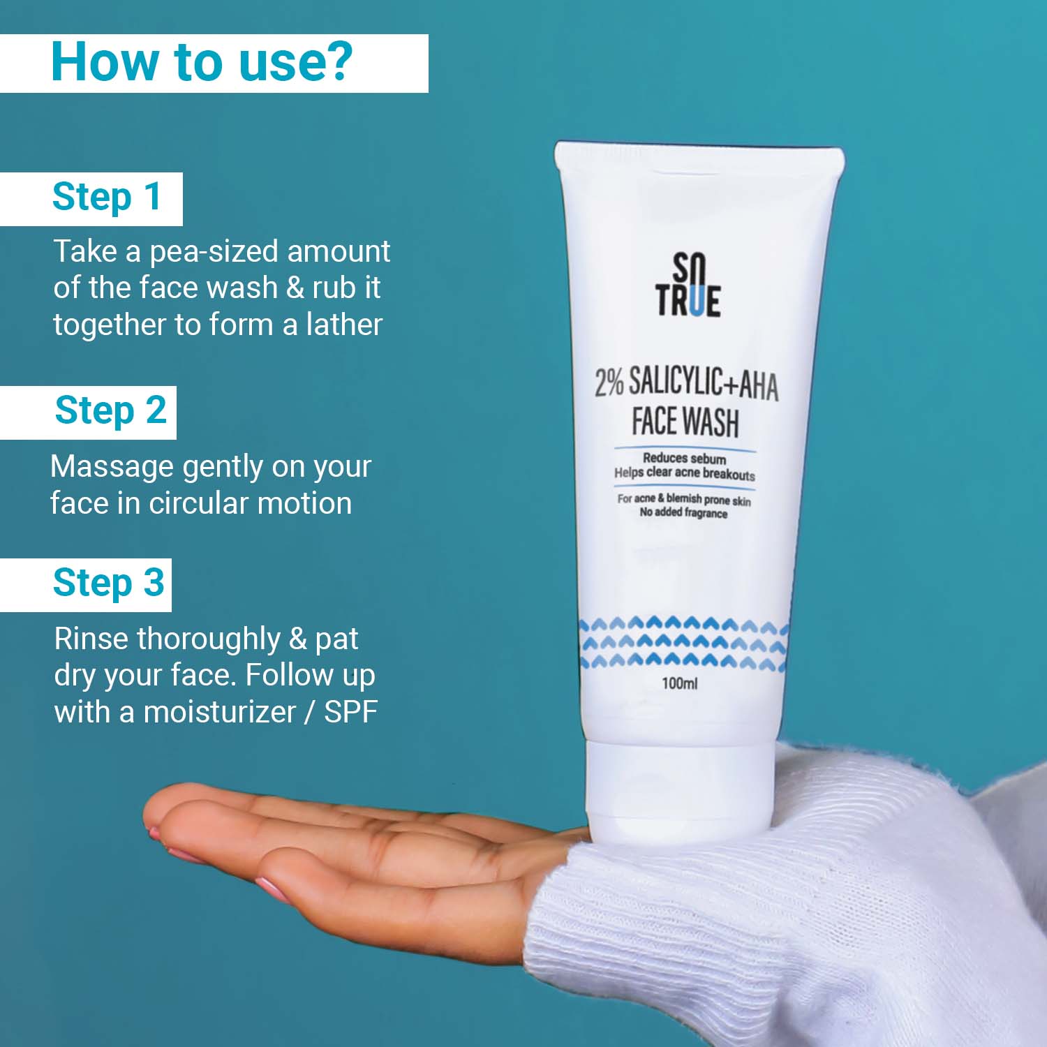 2% Salicylic + AHA Face Wash | Deep Cleansing