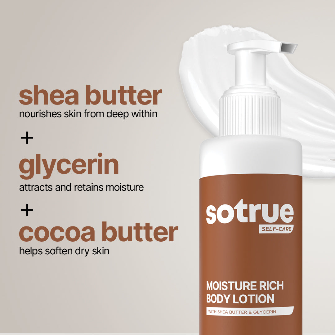 Moisture Rich Body Lotion | For Dry to Very Dry Skin | 190ml
