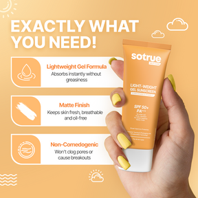 Lightweight Gel Sunscreen | SPF 50+ PA+++ | 50ml