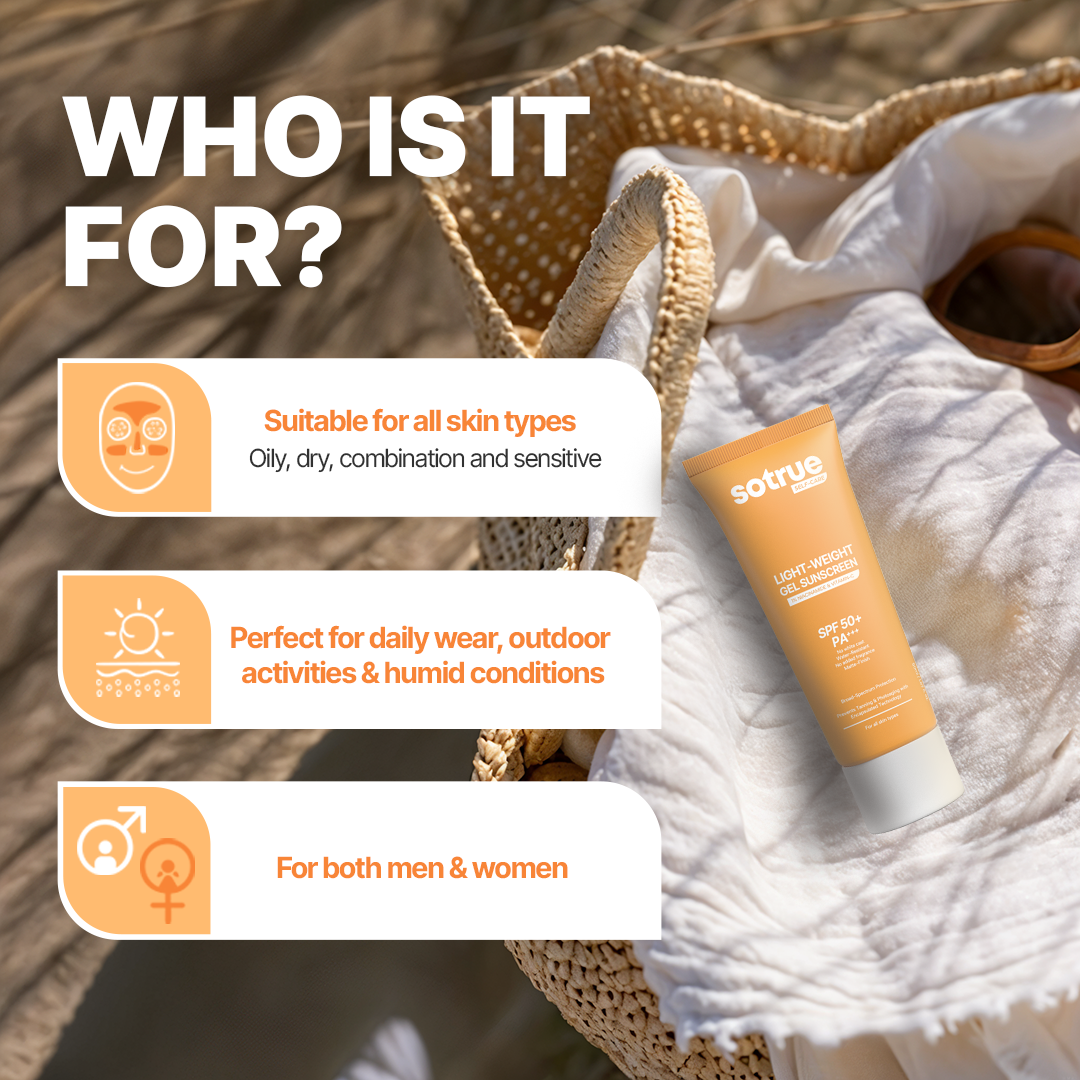 Lightweight Gel Sunscreen | SPF 50+ PA+++ | 50ml