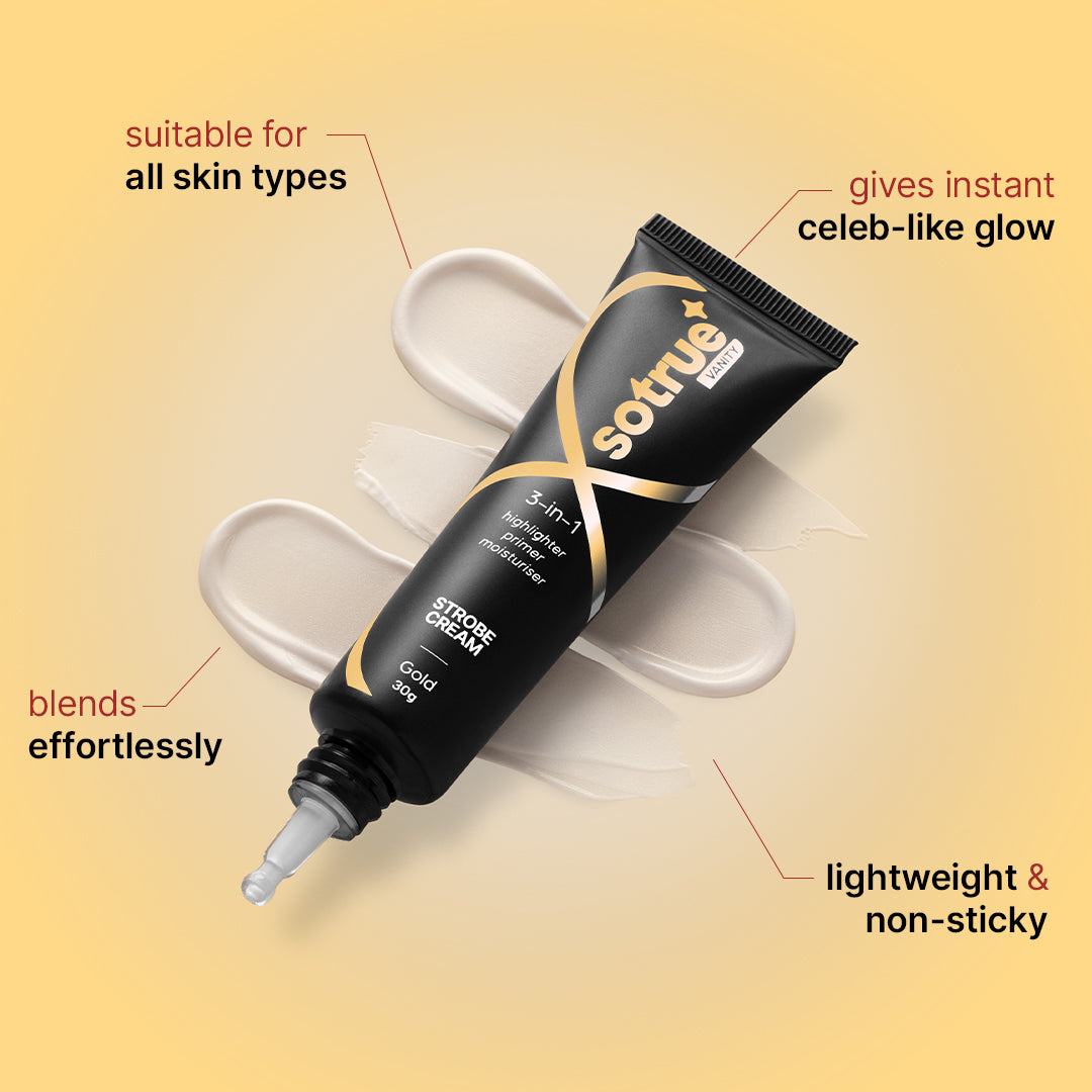 3-in-1 Illuminating Strobe Cream Gold - Image 5