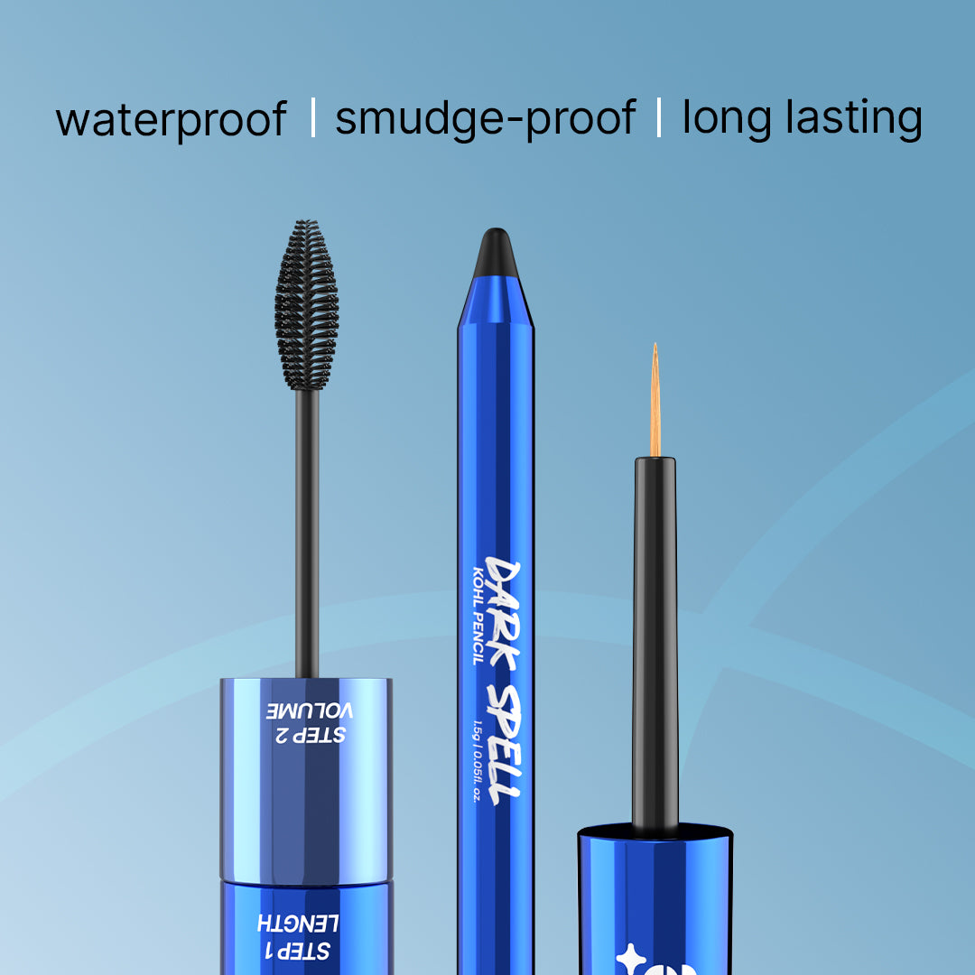 Dark Spell Range Combo Pack of 3 | Kohl Pencil, Eyeliner, Mascara