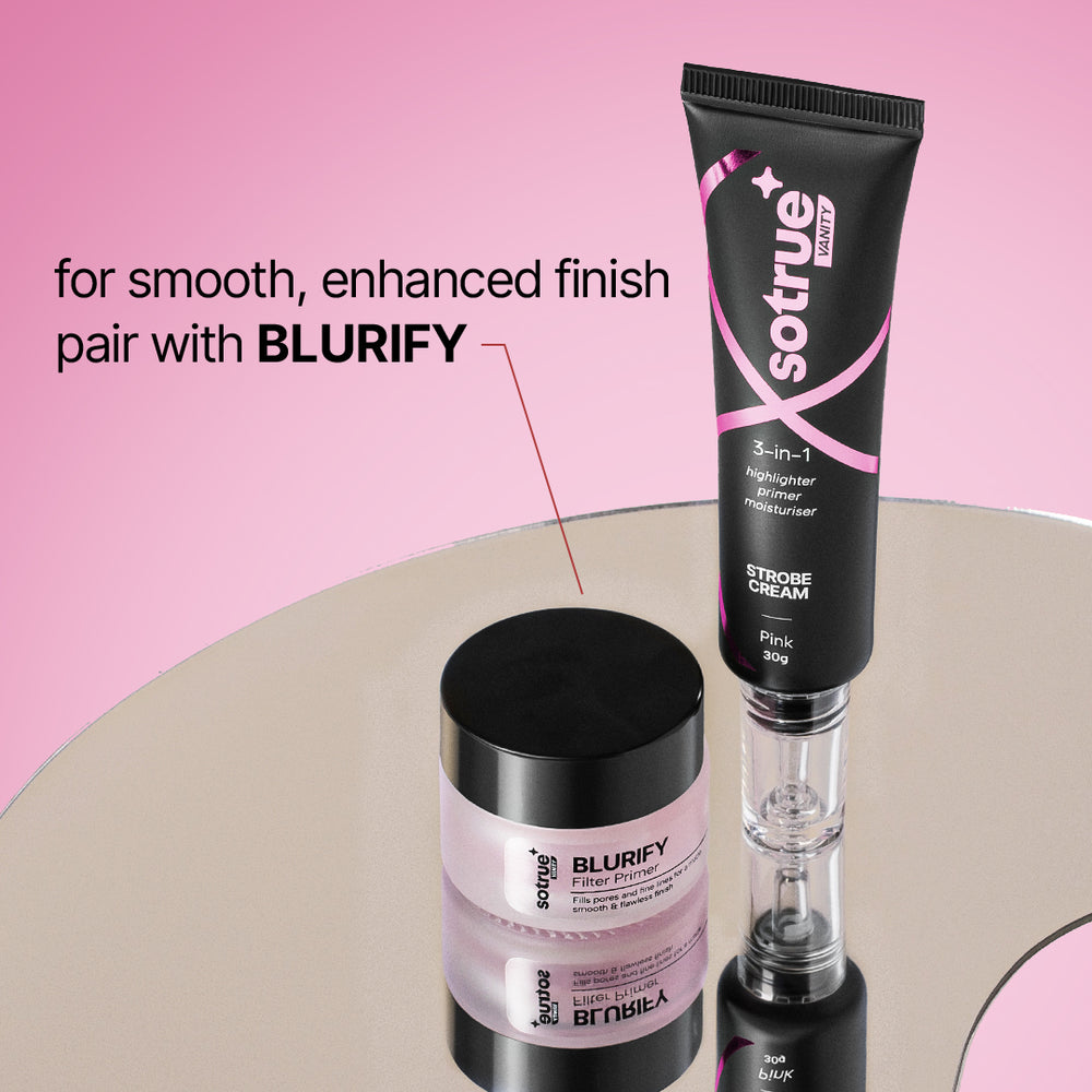 Celebrity-Like Glow Pink Strobe Cream | Blush Glow Finish | Sotrue
