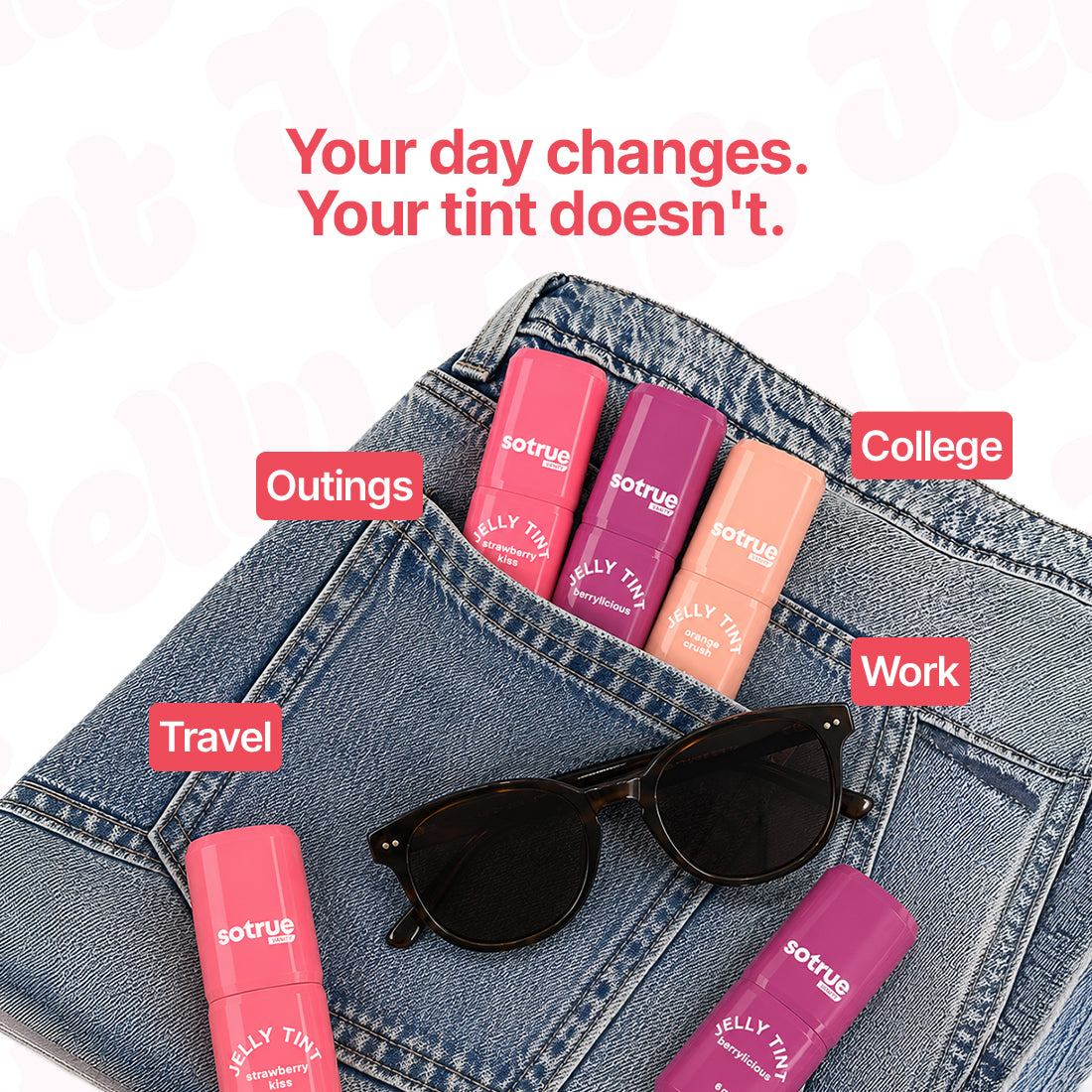 Sotrue Jelly Tint for Lips, Cheeks & Eyes |  Orange Crush