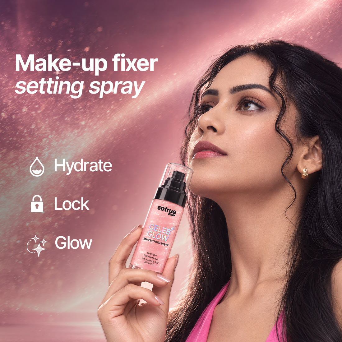 Sotrue Celeb Glow Makeup Fixer Spray | Long-Wear Setting Spray