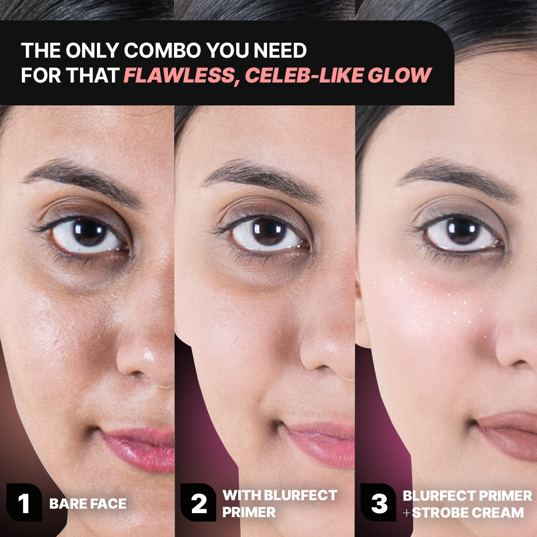 Prep & Glow Combo | Blur-fect Filter Primer & Strobe Cream (Pink)