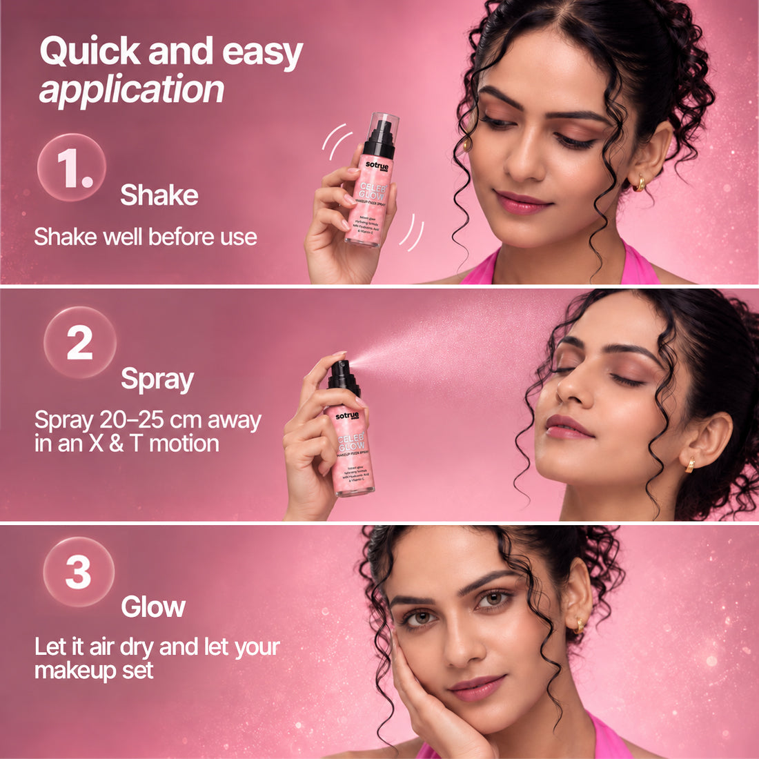 Sotrue Celeb Glow Makeup Fixer Spray | Long-Wear Setting Spray
