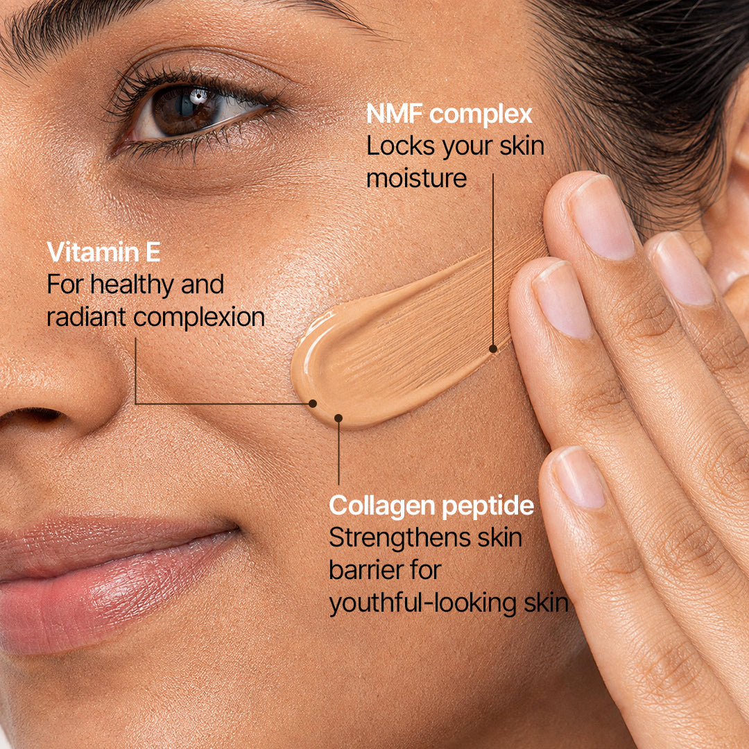 Sotrue 4-in-1 Skin Tint - vitamin E for radiance, NMF complex locks in moisture, collagen peptide strengthens the skin barrier