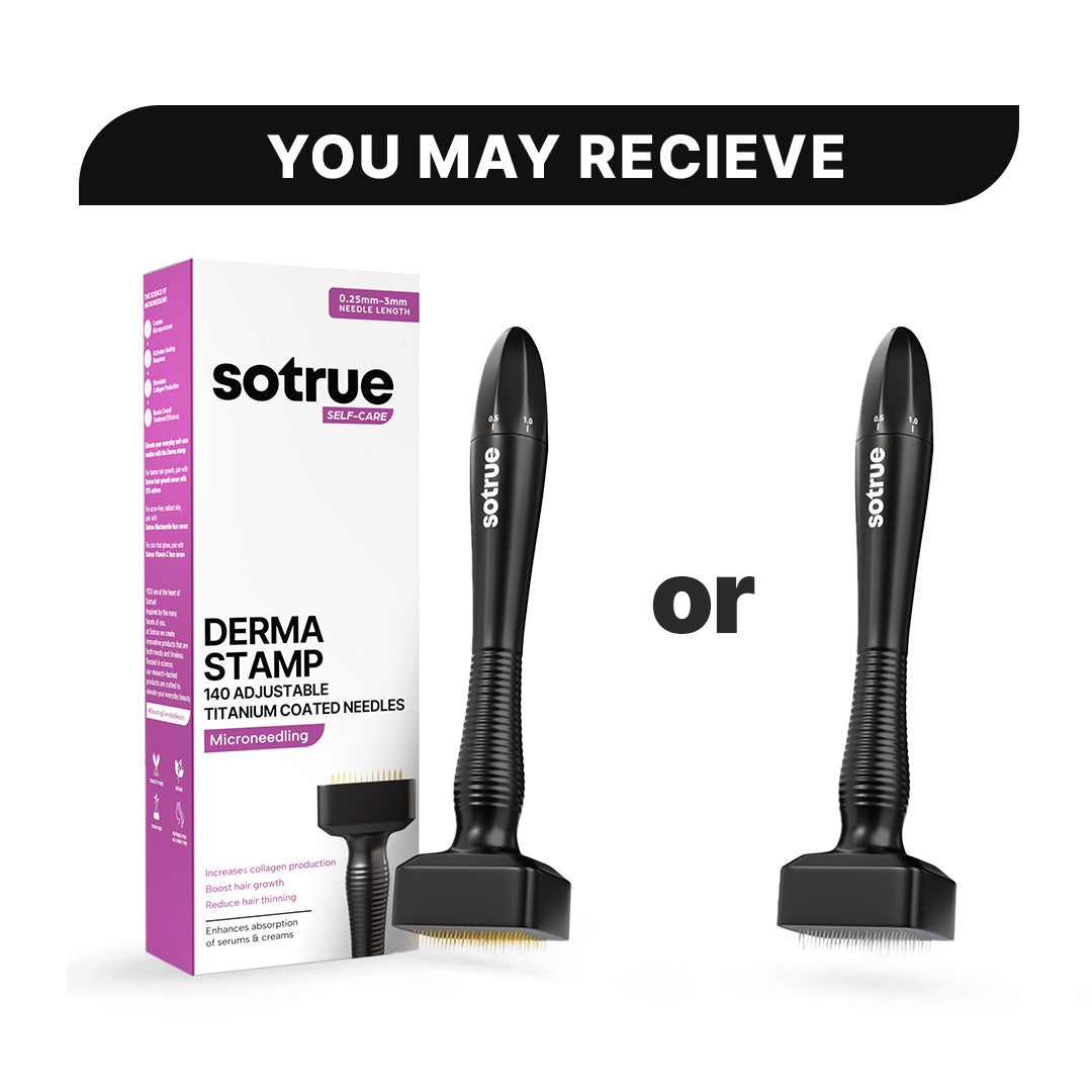 Derma Stamp | Adjustable Titanium Coated Needles - 0.25mm to 3mm