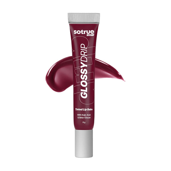 Sotrue Glossy Drip Tinted Lip Balm | Juicy Glossy Finish & Lip-Hydration | Non-Sticky Lip Balm for Pigmented, Dry, Chapped Lips