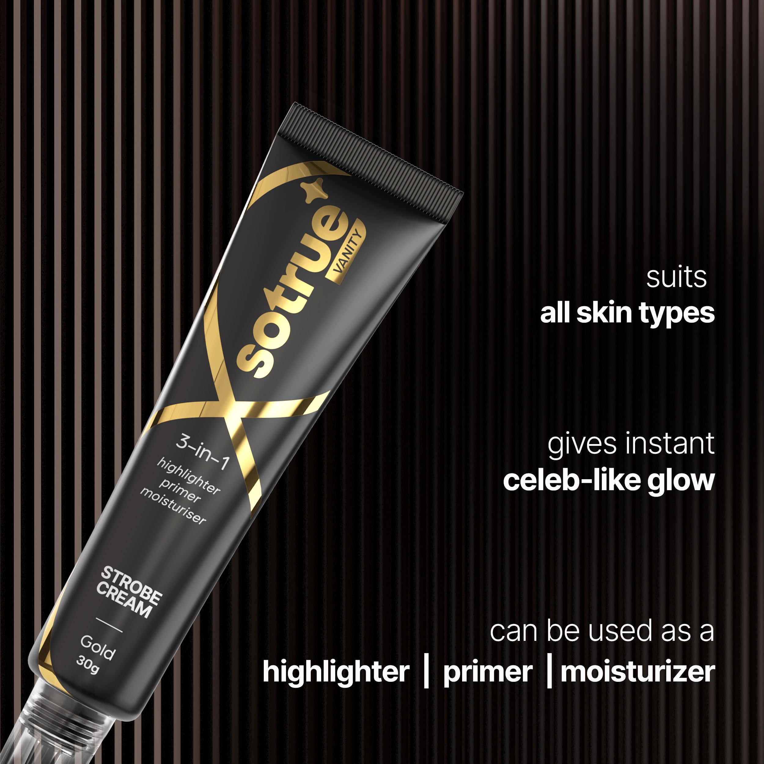 3-in-1 Illuminating Strobe Cream | Gold