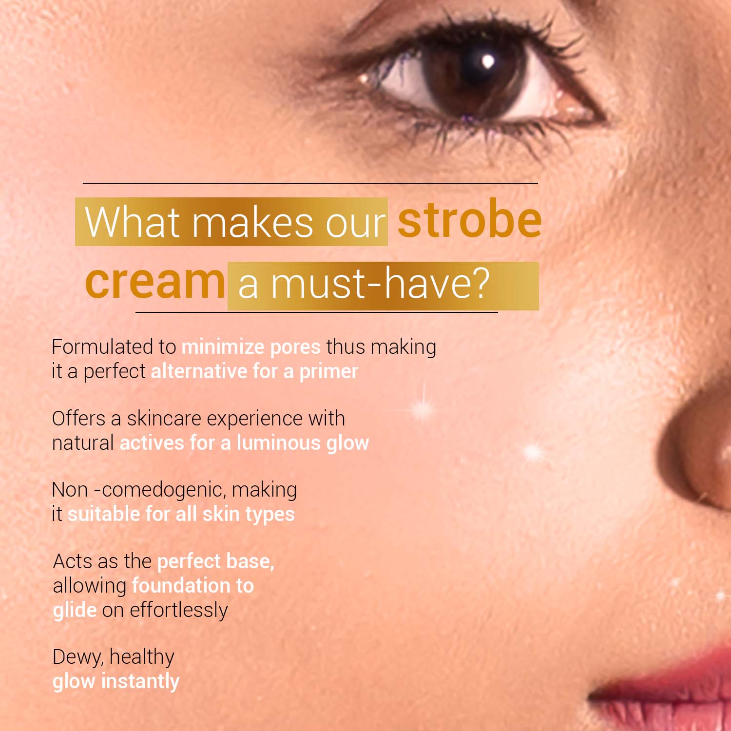 Strobe Cream- Gold