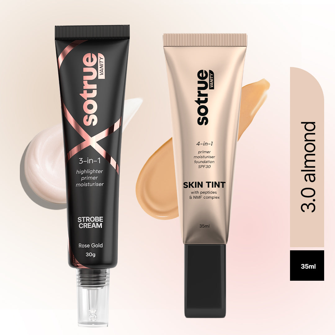 Go-to Glow Combo | Strobe Cream Rose Gold & Skin Tint