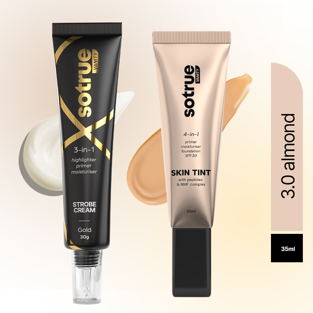 Go-to Glow Combo | Strobe Cream Gold & Skin Tint